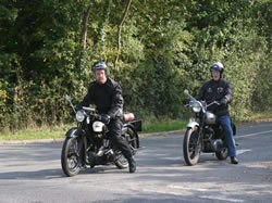 Derek Morris and Rikki Richardson on route