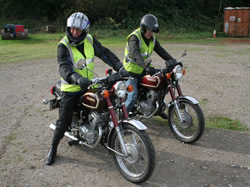The two identical Hondas,