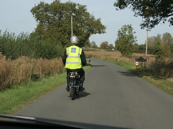 David Payne on route,