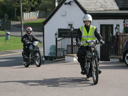 David Payne arriving at the finish
