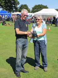 David Payne receiving his cup