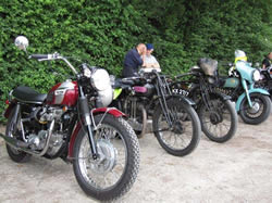New and old at the finish