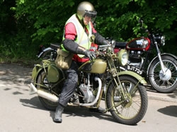Dennis Buxcey sets off from the start.