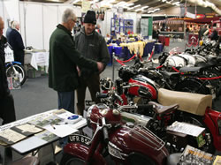 David Payne talking to a visitor to the stand