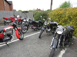 Frank Parker's Sun stands between a Norton and a Scott