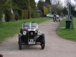 John and Judith Lycet leaving the start