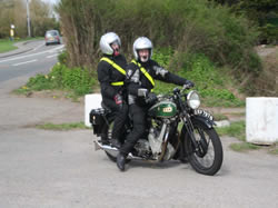 Harry and Fran Wiles arriving at the finish